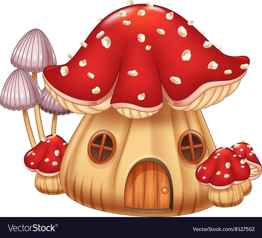 Домики мухоморы для детей