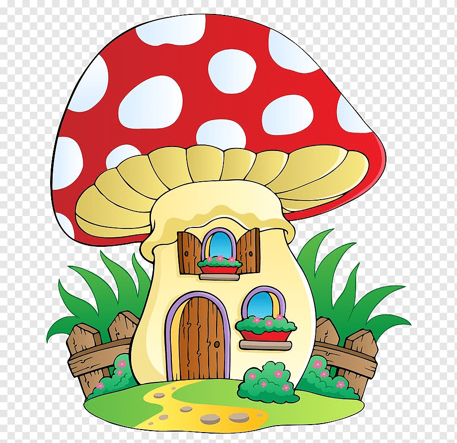 Домик гномика мультяшный