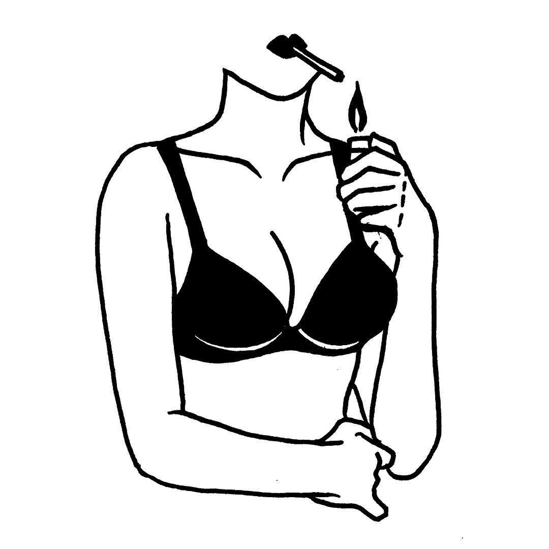 Нарисованная фигура девушки