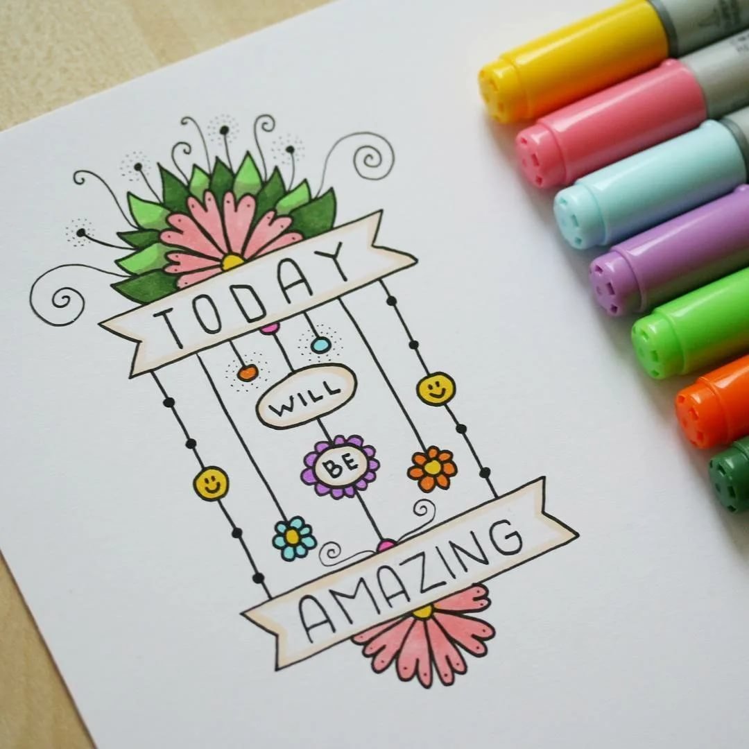 Красивые картины фломастерами