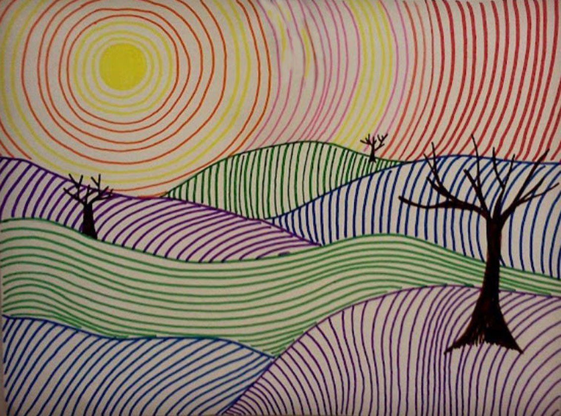 Рисование хамелеона