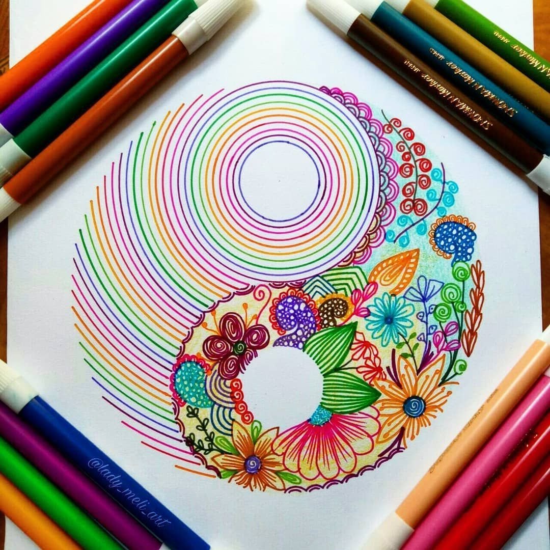 Красивые рисунки фломастерами