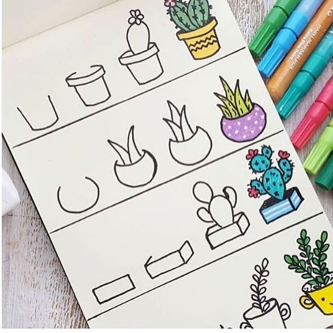 Рисунки маркерами