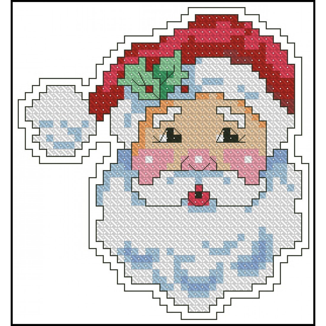 Новогодняя вышивка для детей