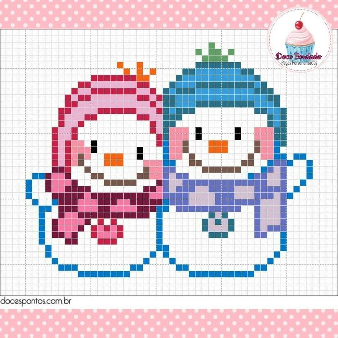 Рисование по клеточкам новый год