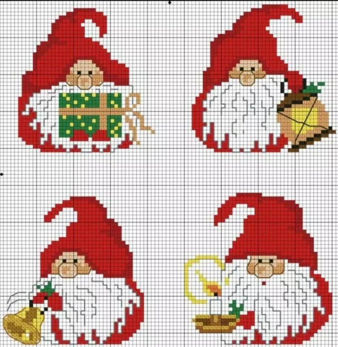 Небольшая вышивка Новогодняя