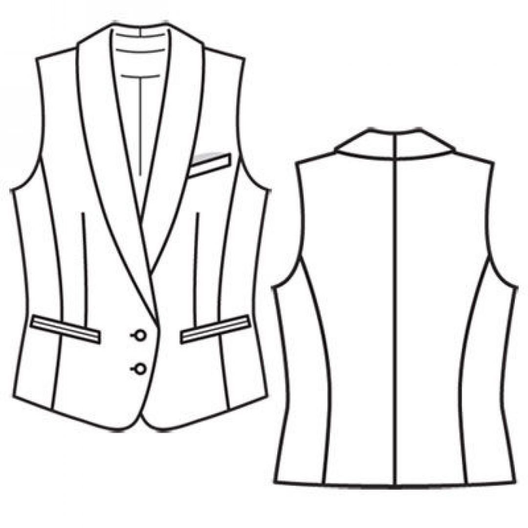 Эскиз жилетки