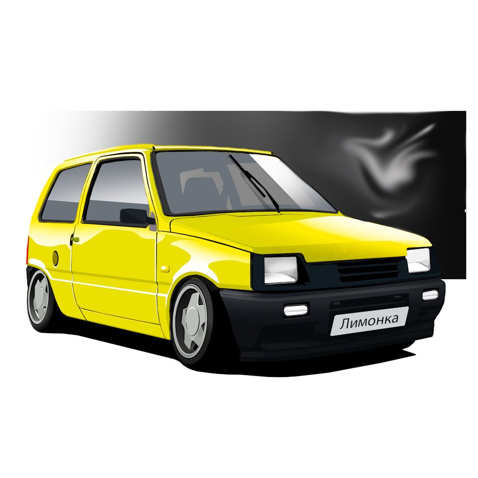 Рисунок ВАЗ 2112 сбоку