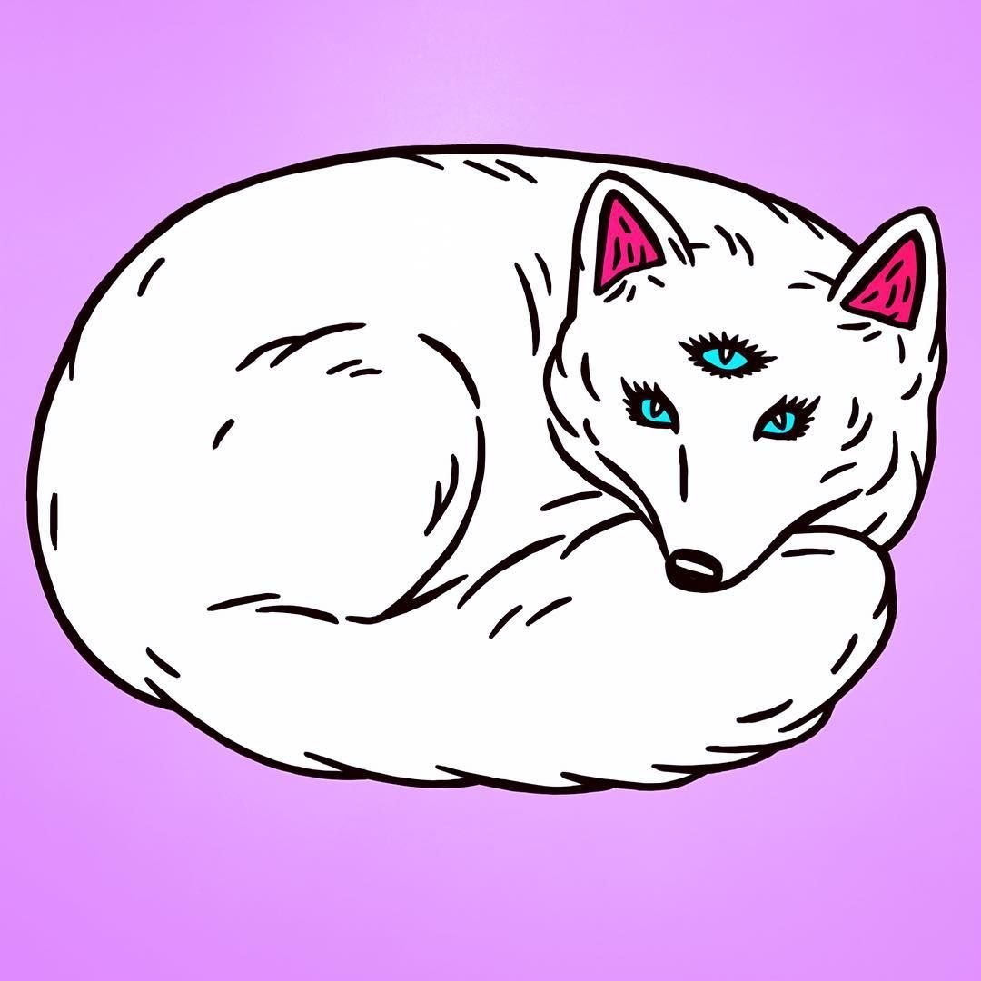 Раскраска Лисичка