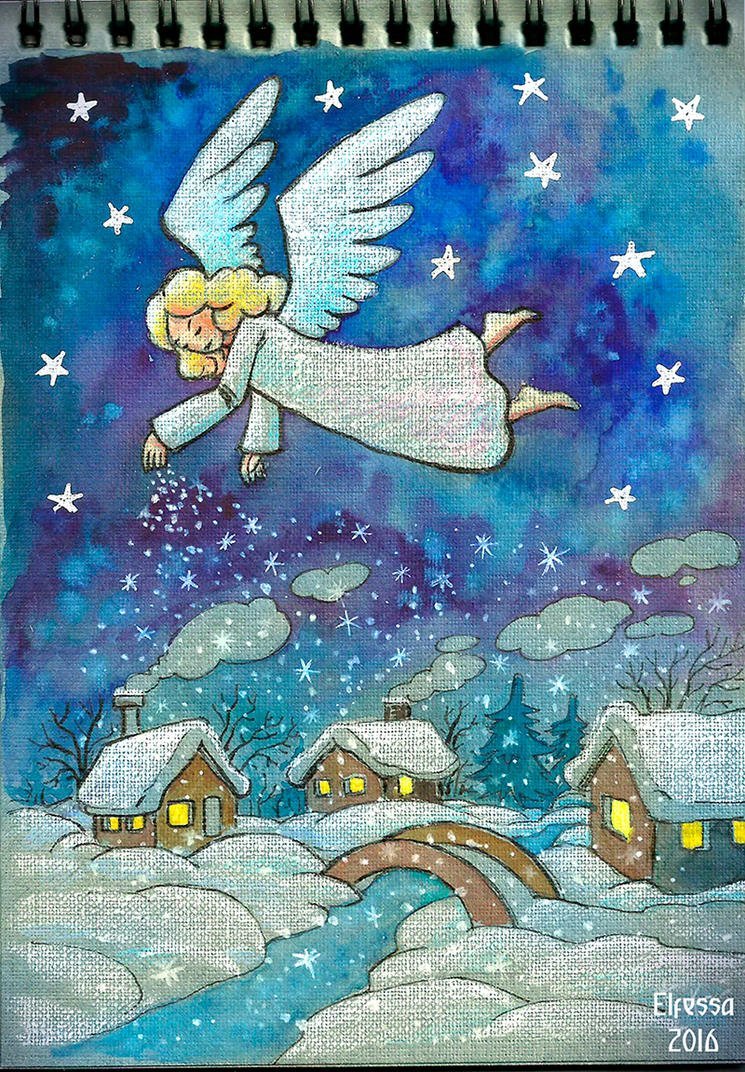 Рисование на тему Рождество