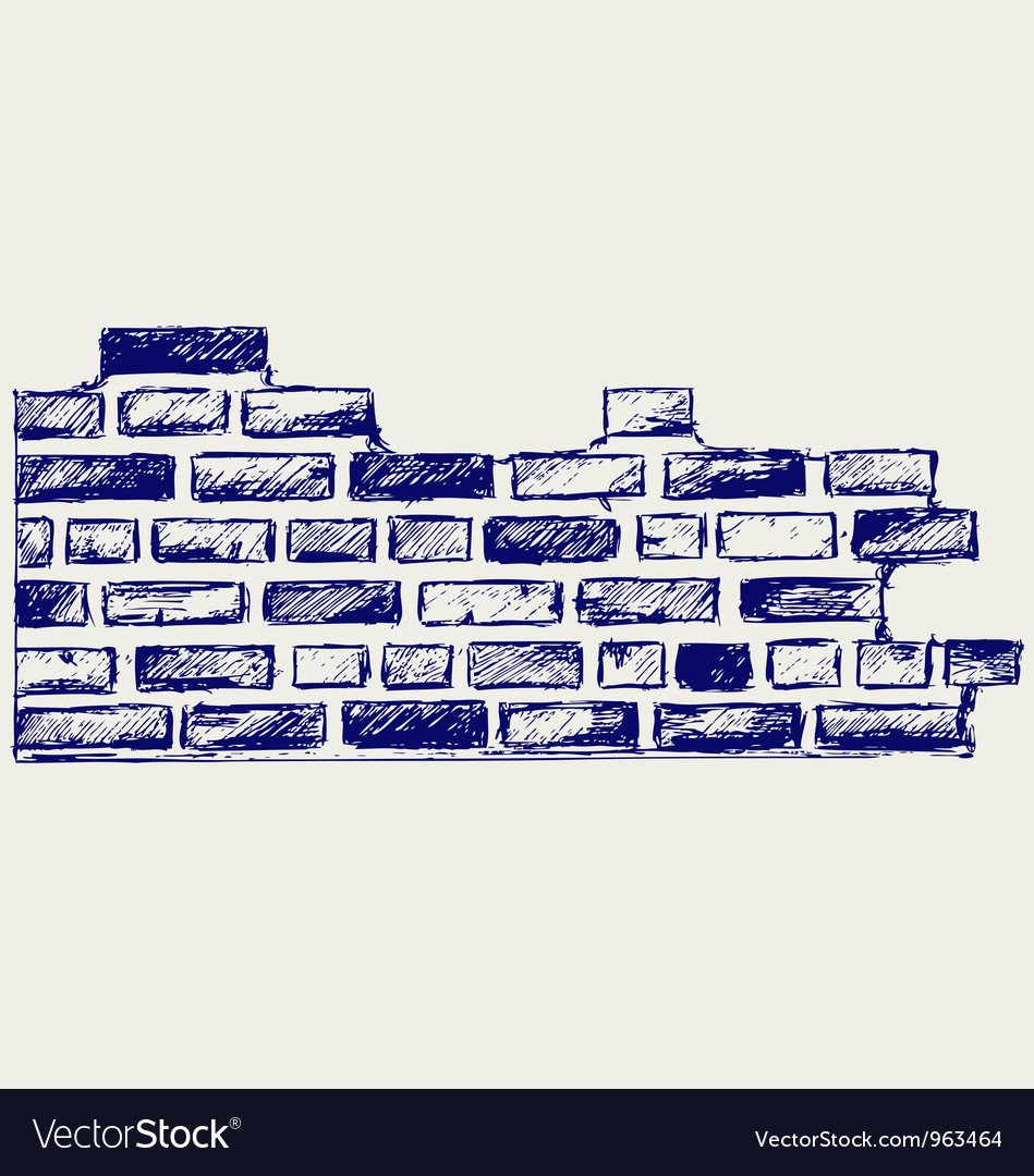 Рисунок кирпича на стене
