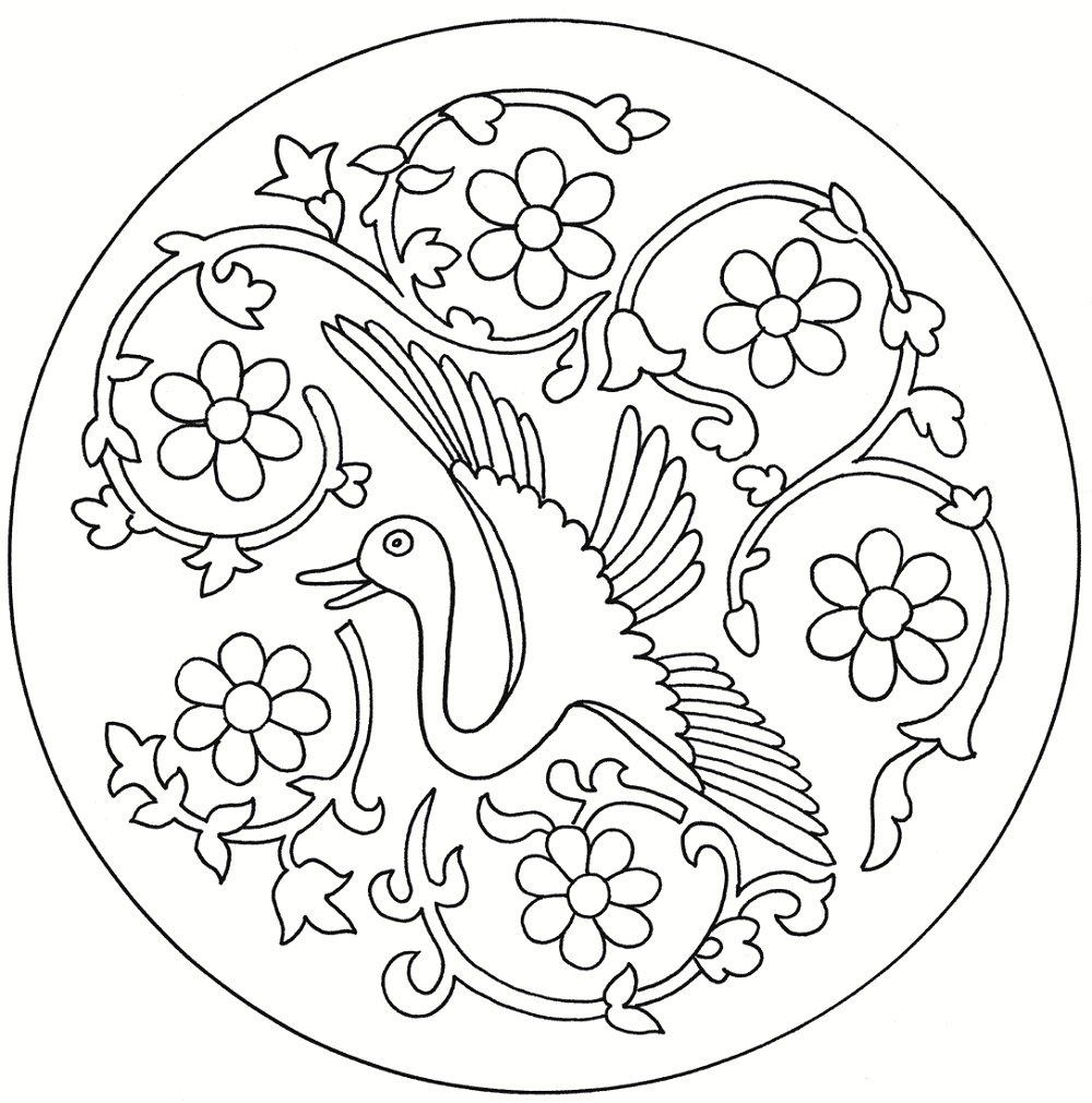 Хохлома раскраска для детей