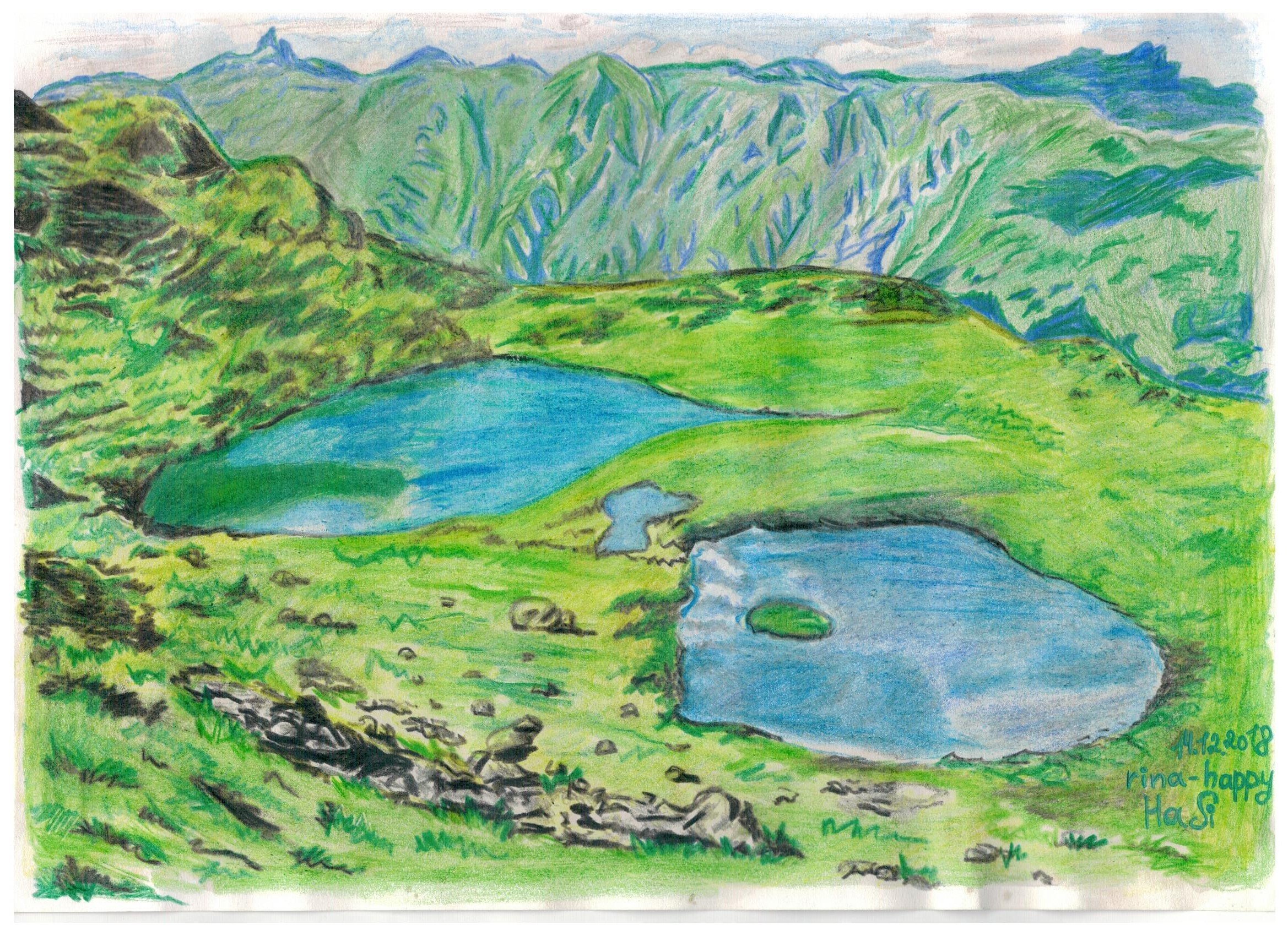 Рисунок красивого озера. Озеро рисунок. Озеро цветными карандашами. Озеро карандашом. Рисуем озеро.