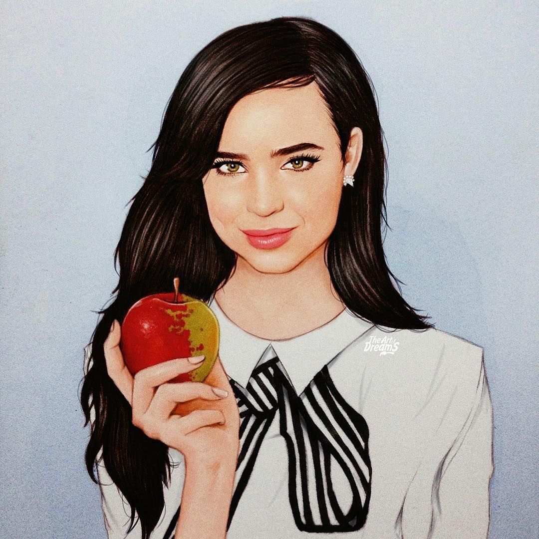 Кира Найтли рисунок