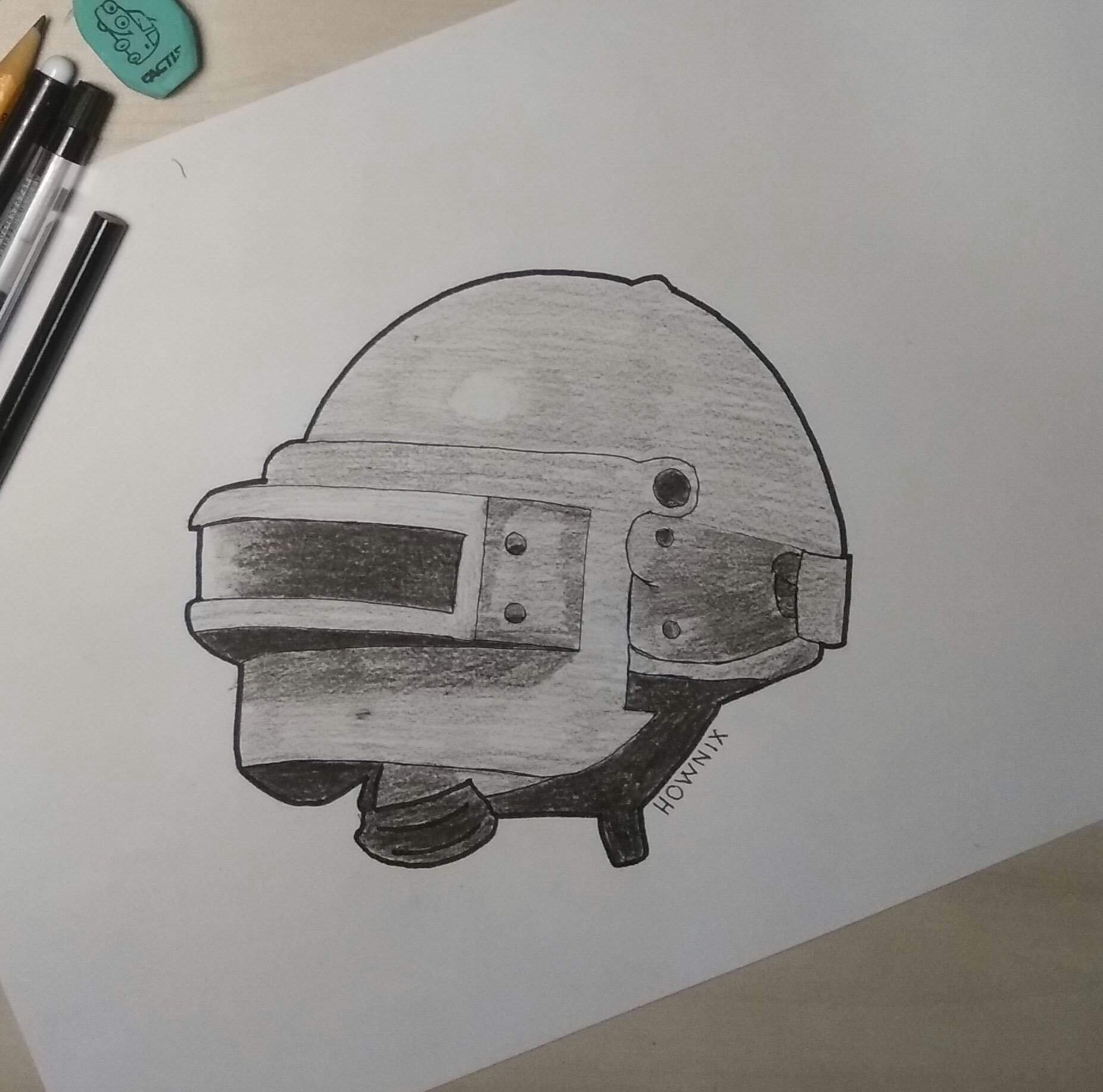 нарисовать шлем из пабг 3 уровня фото 10