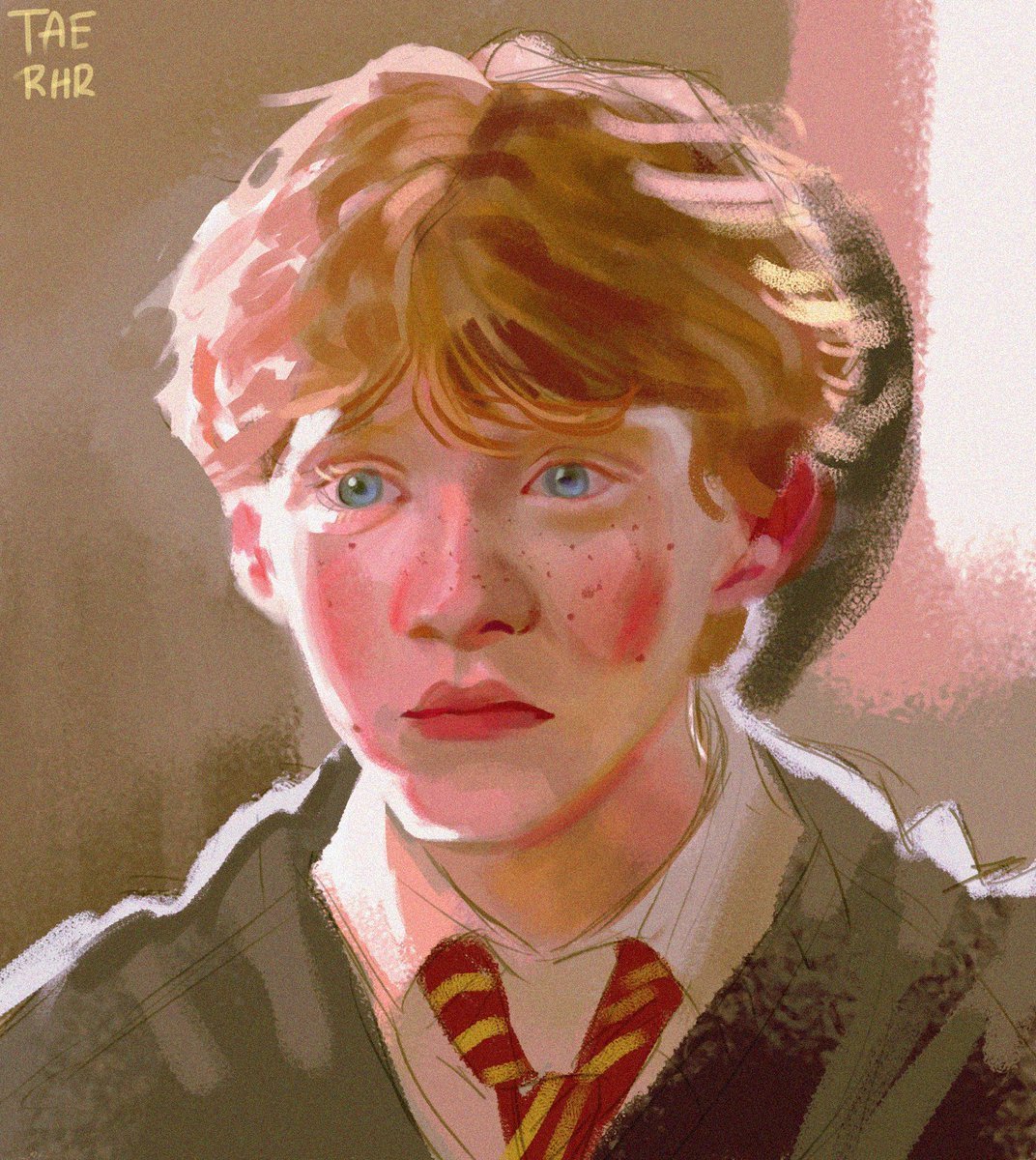 Рон Уизли в мультяшном стиле