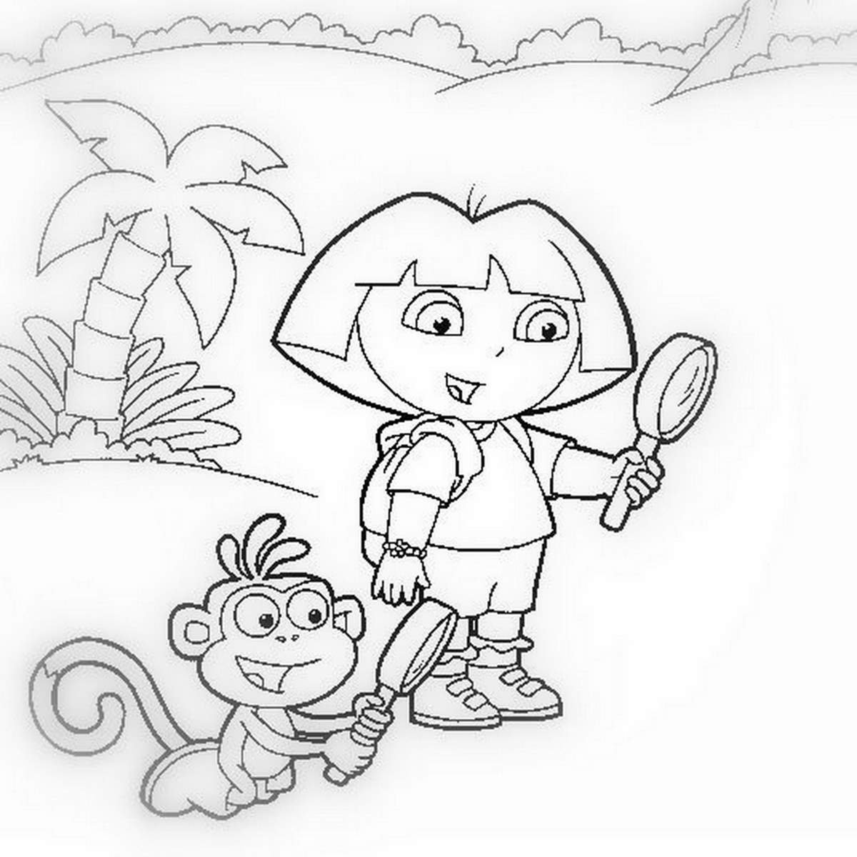 Буратино раскраска для детей