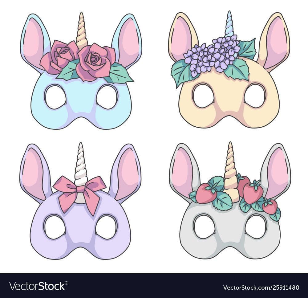 Маска для лица Единорожка