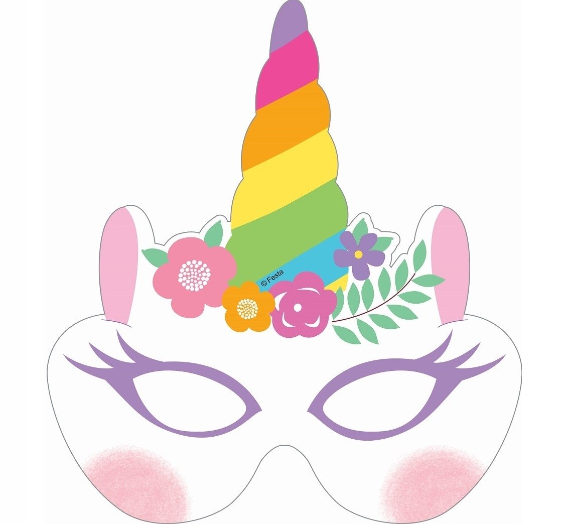 Новогодняя маска единорога