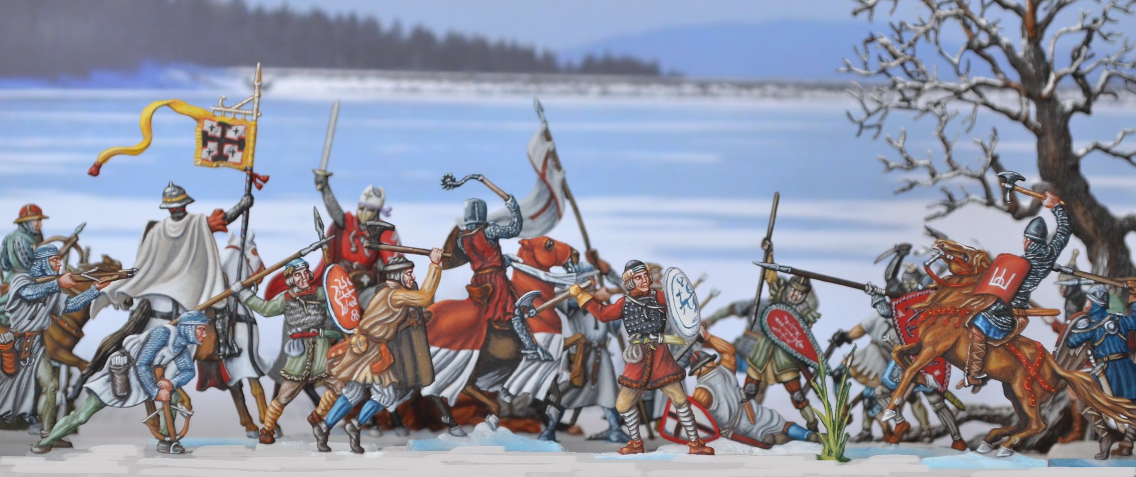 Ледовая битва на чудском. Битва Ледовое побоище 1242. Чудское озеро Ледовое побоище.
