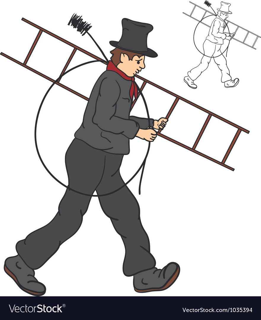 Трубочист карикатура