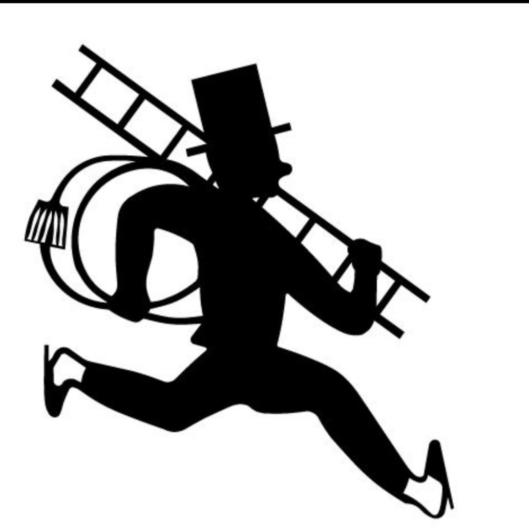 Трубочист силуэт