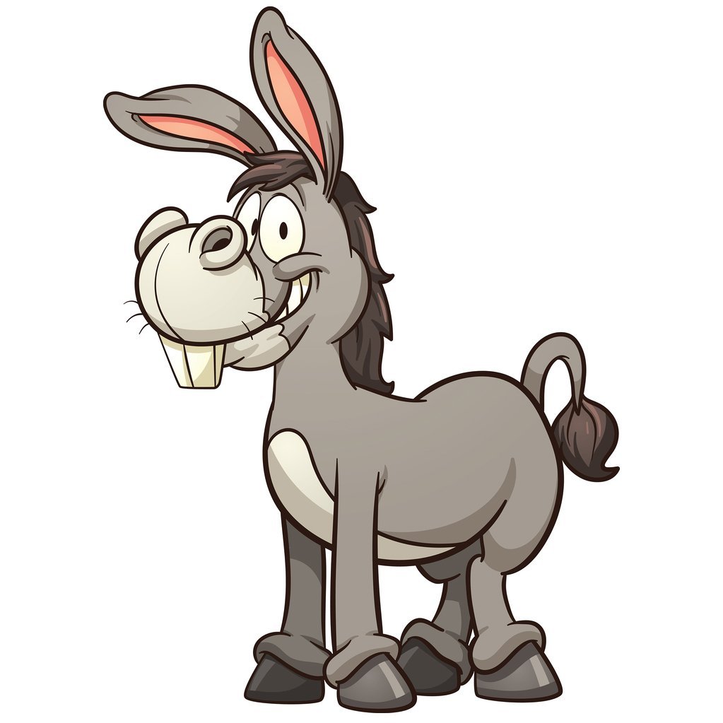 Ишак мультяшный