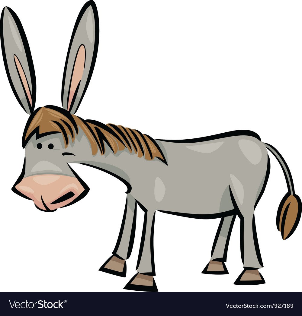 Ослик испугался