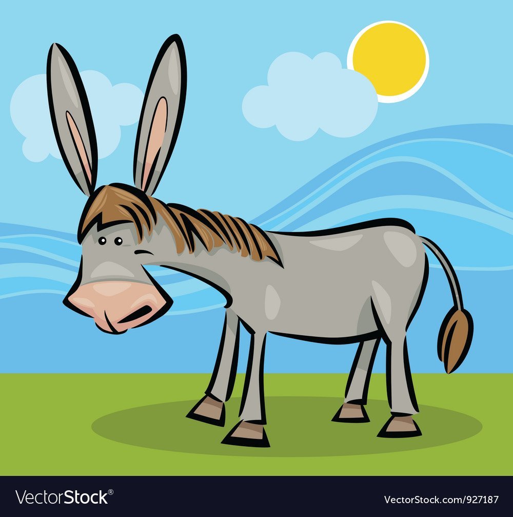 Рисунки ослика смешные