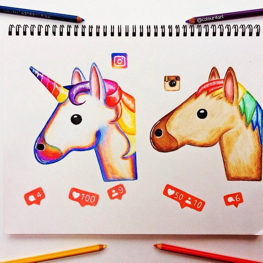 Идеи для рисования единорога