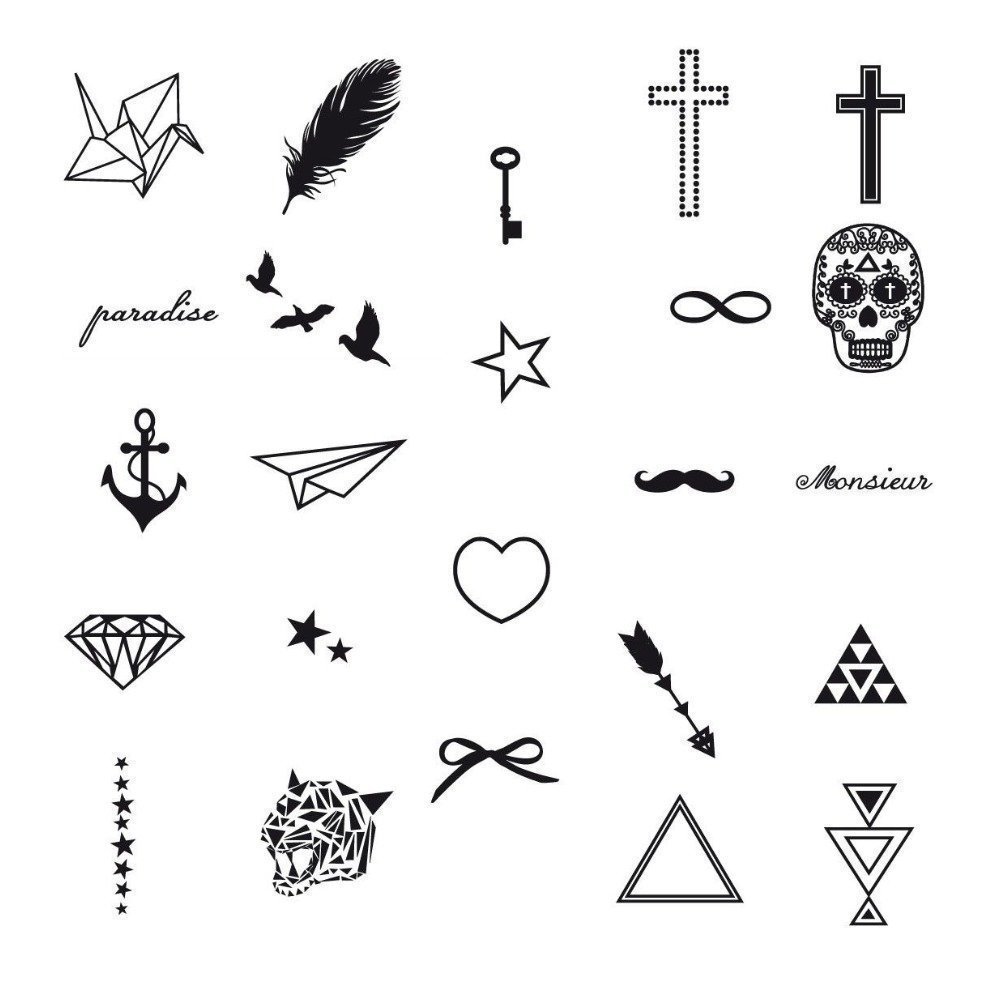 Эскизы маленьких татуировок для девушек