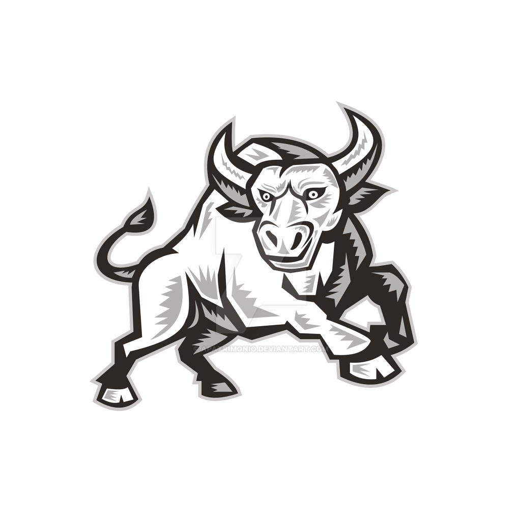 Контурное изображение быка