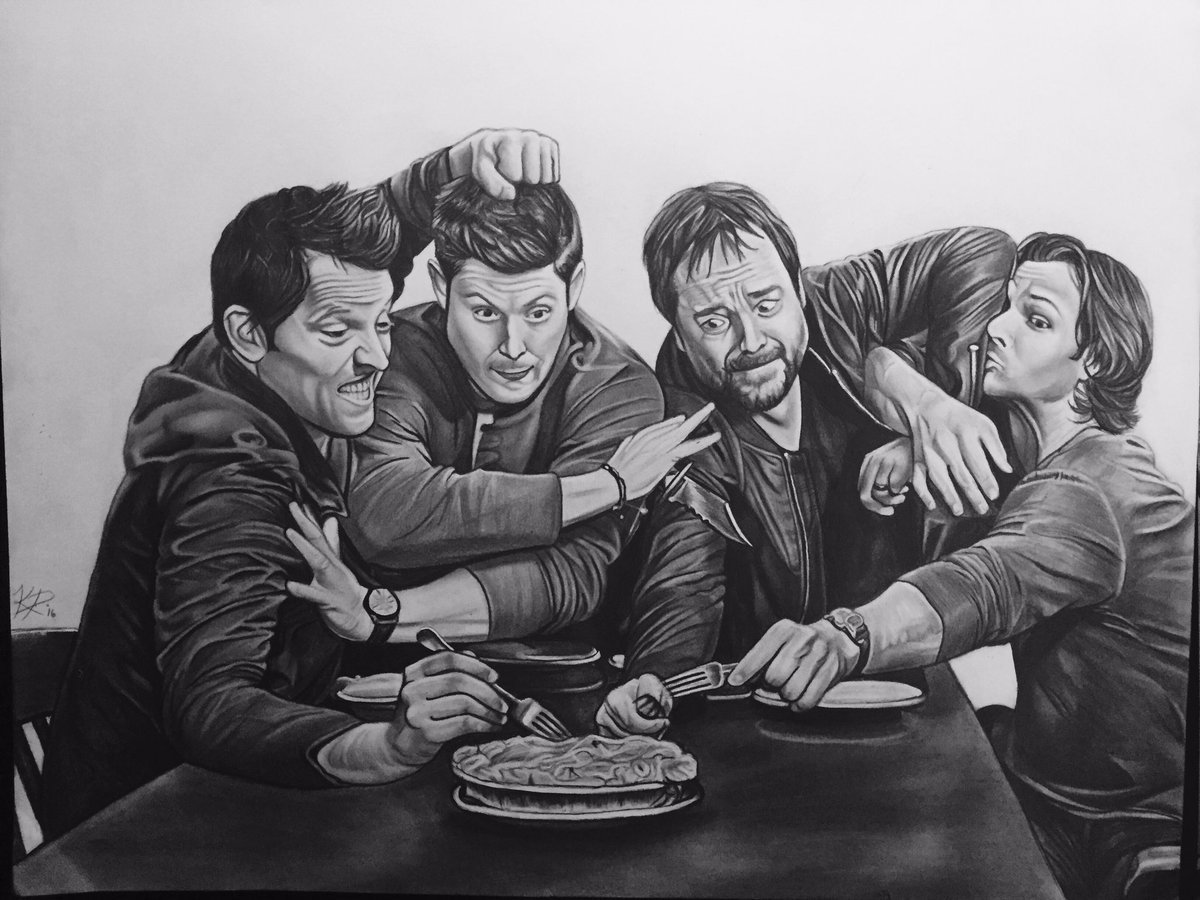 Сэм и Дин сверхъестественное чб