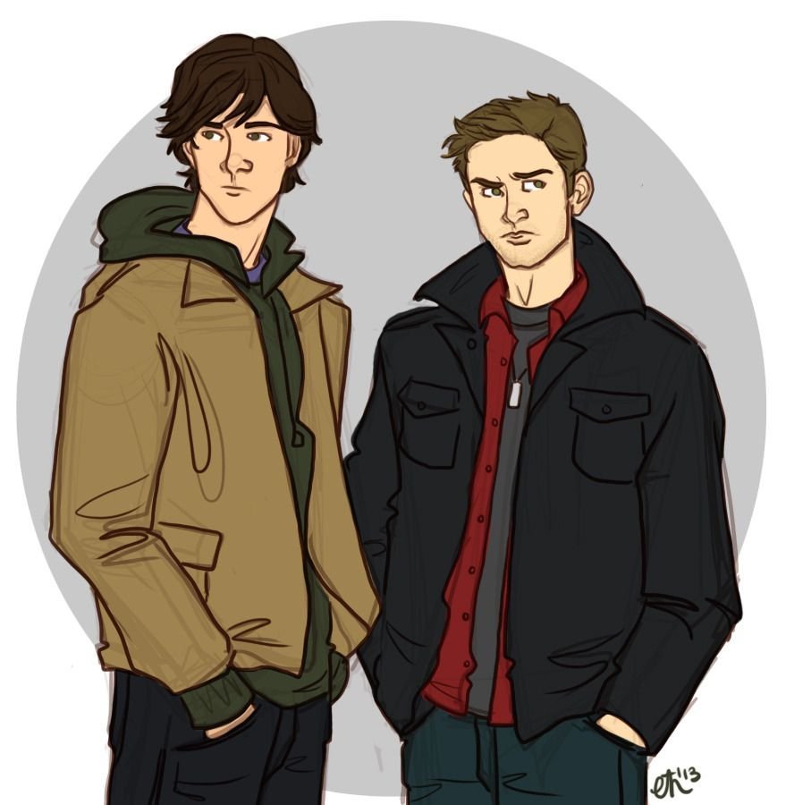 Ден и Сэм Винчестер арт