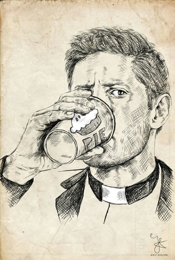 Дин Винчестер карикатура