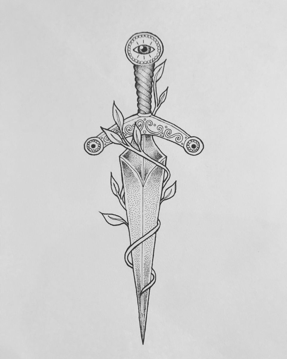 Кинжал эскиз