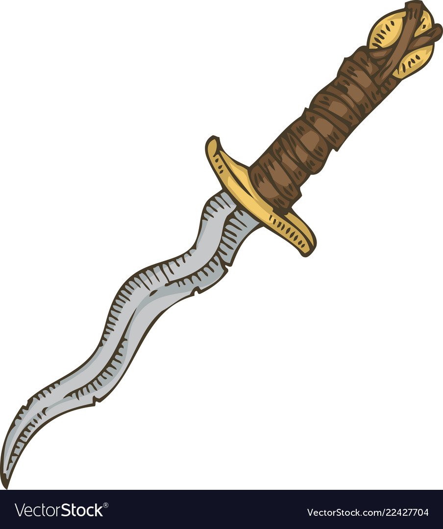 Кинжалы с изогнутым лезвием арт