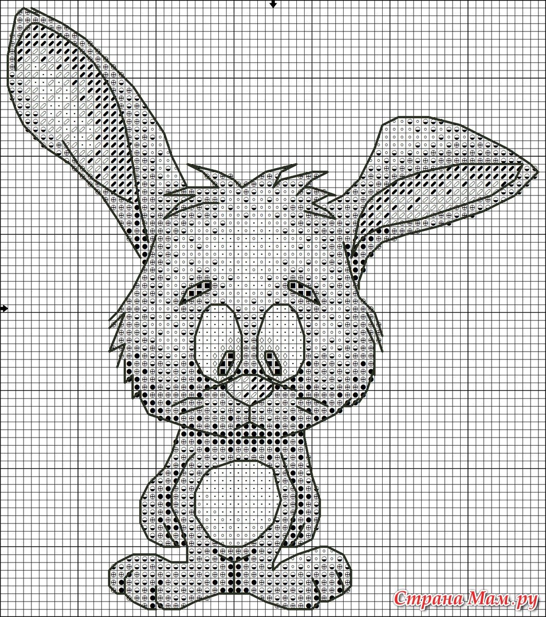 Рисование по клеточкам собака