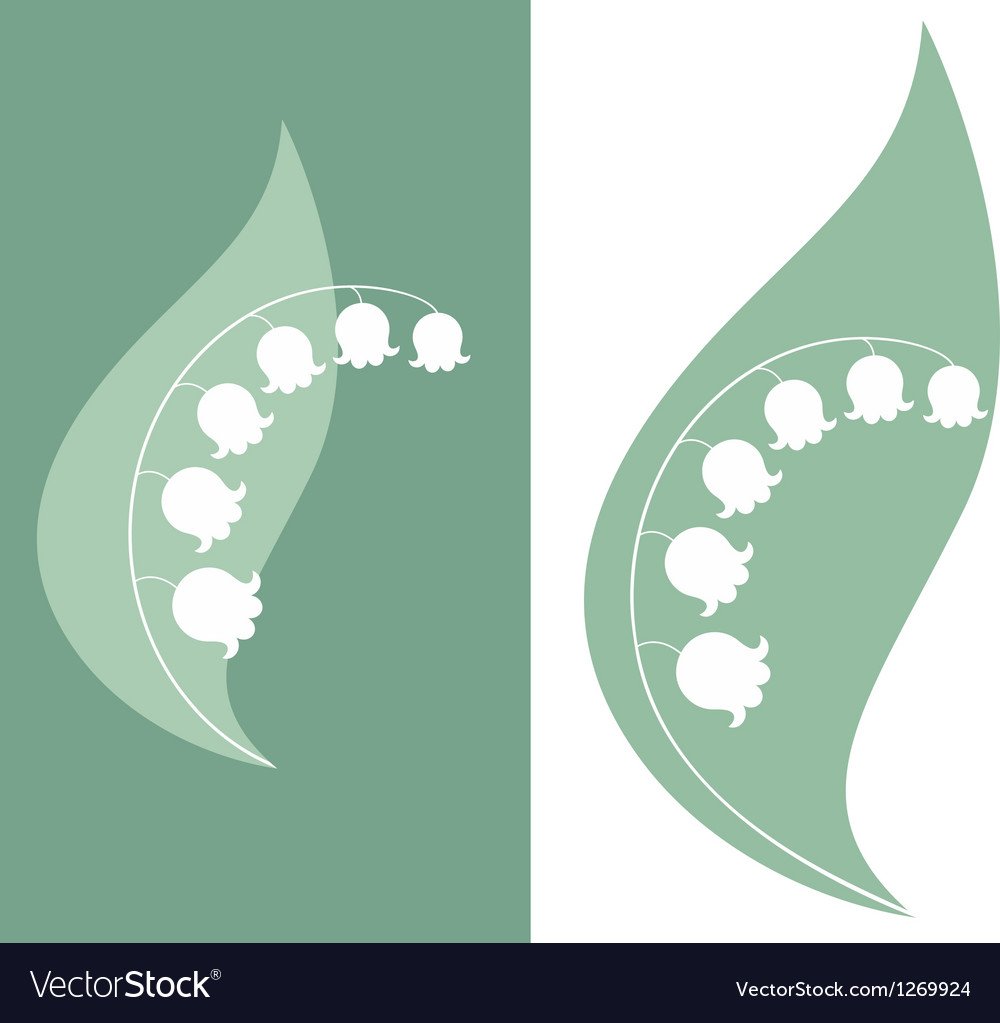 Трафарет ландыша