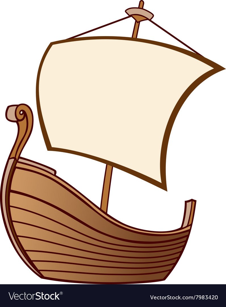 Ладья лодка вектор
