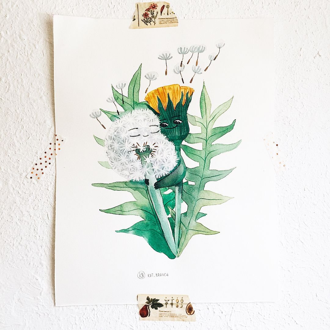 Стилизованный одуванчик