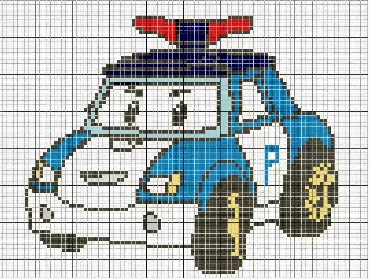 Машинки по клеточкам