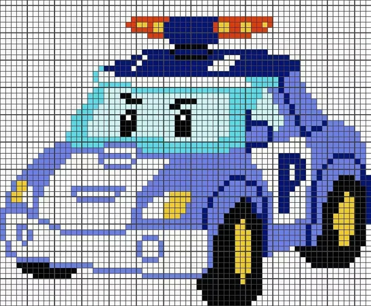 Значки по клеточкам в тетради