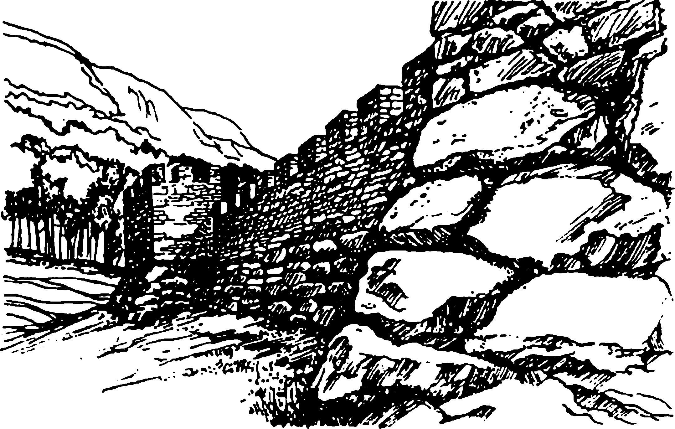 Судакская крепость рисунок