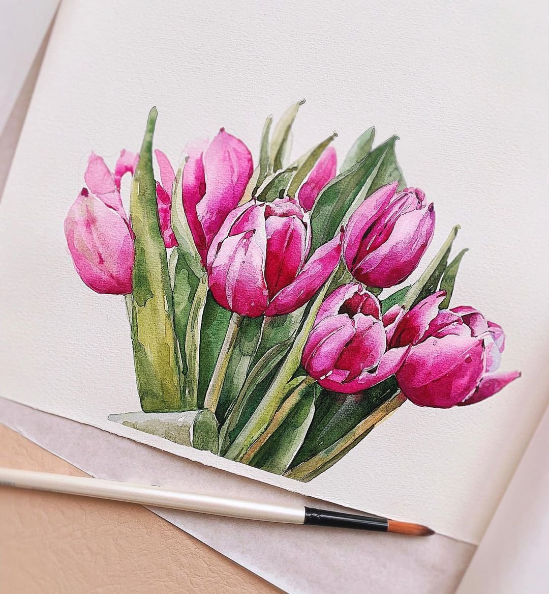 Оля Ведутова акварель