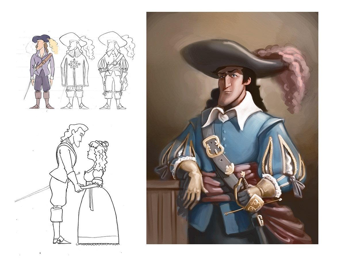 Три мушкетера вектор