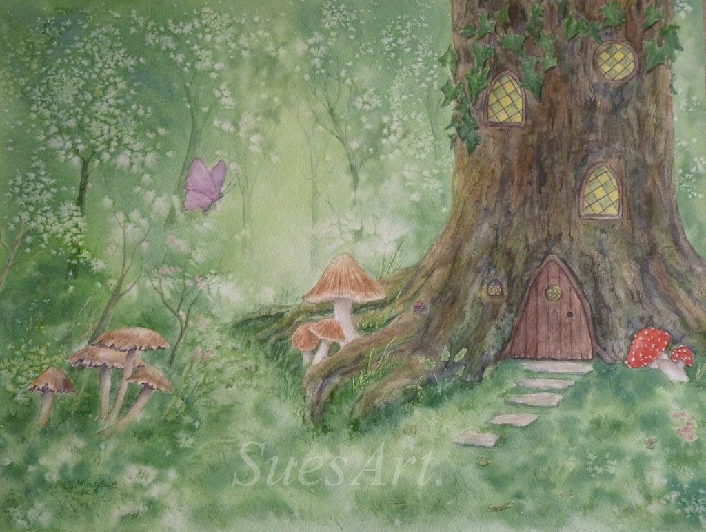 Аленький цветочек в лесу