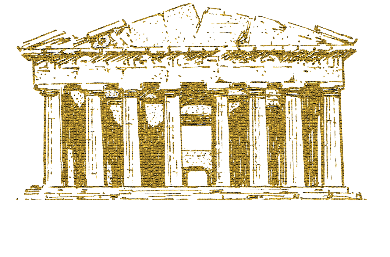 Античный храм рисунок. Храм Пантеон в древней Греции. Архитектура древней Греции Парфенон. Греческий здание Парфенон. Акрополь в Риме.