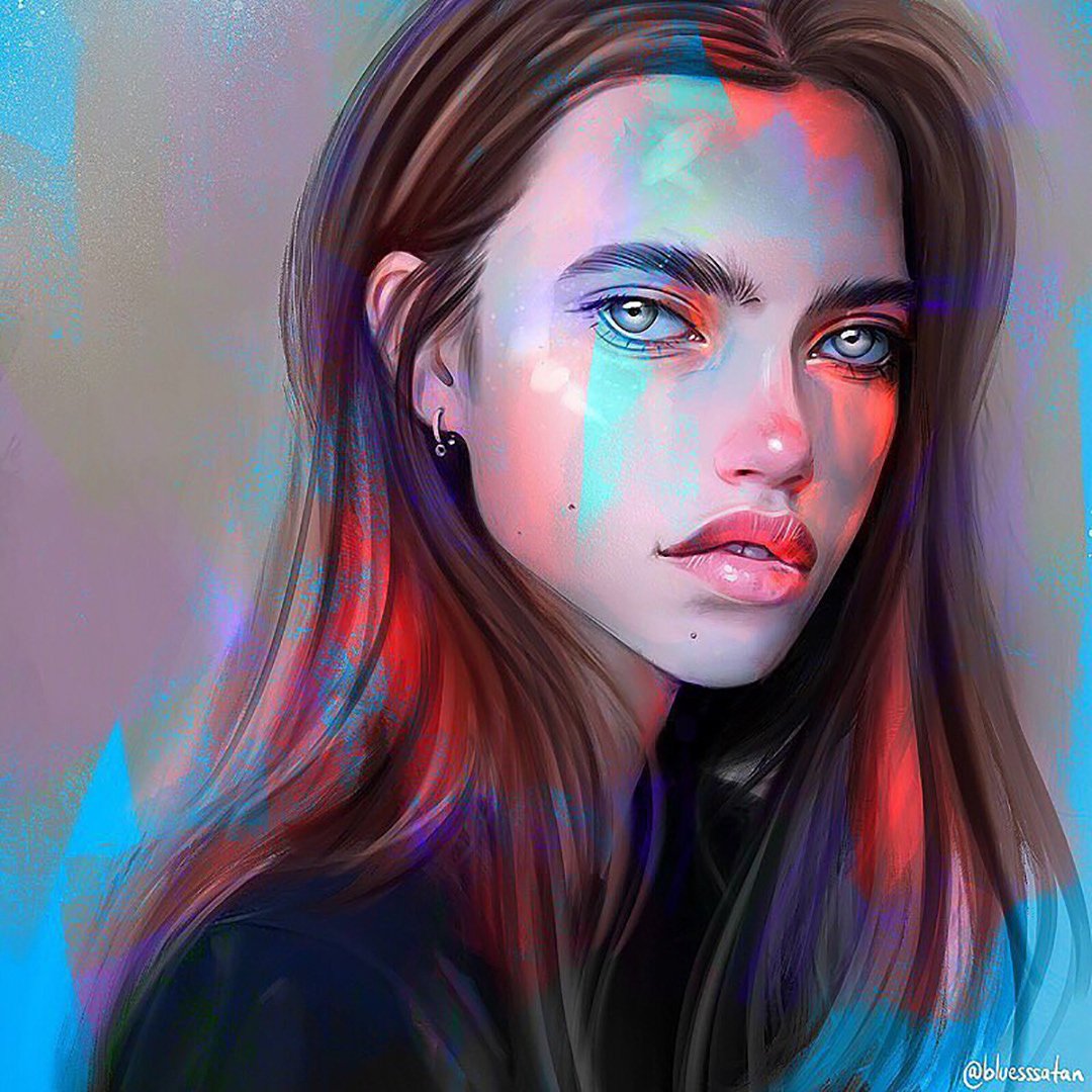 Procreate портреты Джулия Разумова