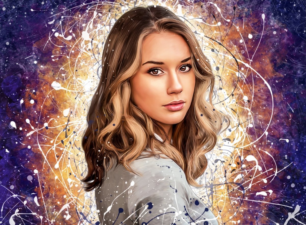 Арты красивые лицо человека